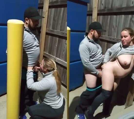Couple caught fucking prnhub outside of work of coworker